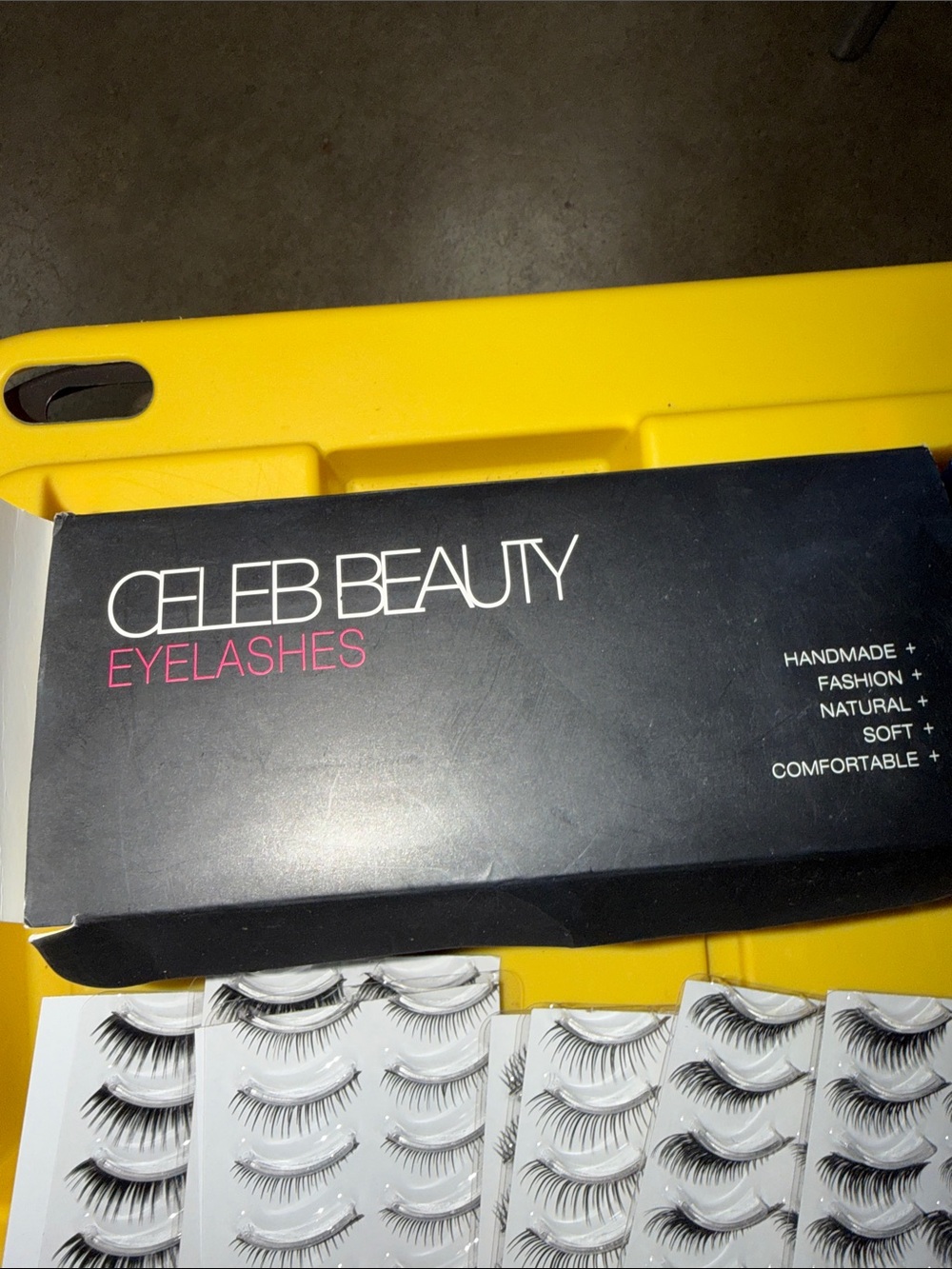 False Eyelashes - Natural Black Lashes 80 lashes